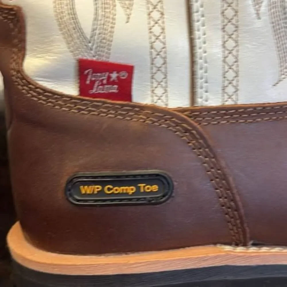 Tony Lama RR3302 Men’s 8D Waterproof Composite Toe Western Work Boot NEW